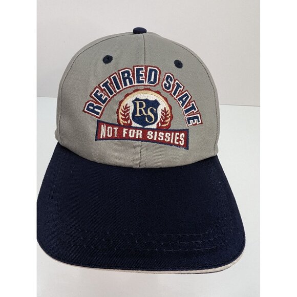 Retired State Not For Sissies Emb Logo Men Brown Adjustable Strapback Cap Hat - Picture 1 of 8